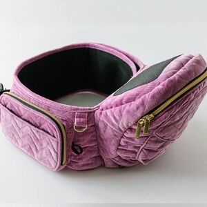 Kids Pink Quilted Waist Bag